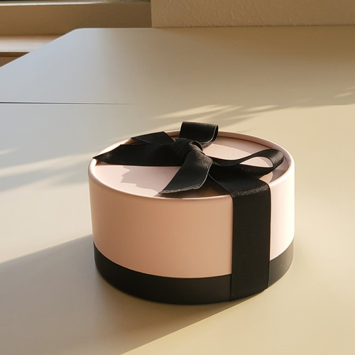 Black Pink Ribbon SET Gift Box